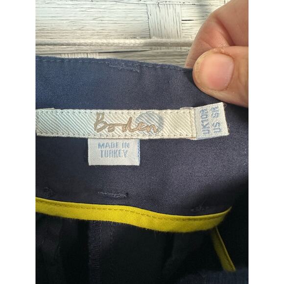 Boden women’s trousers dress pants navy ankle pockets office career wear tapered - Picture 4 of 12